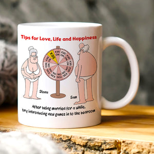 Tips For Love Personalized Mug, Couple Gift - Coffee Mug - GoDuckee