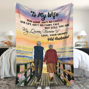 You Are My Queen Forever - Personalized Blanket - Gift For Couple - Blanket - GoDuckee