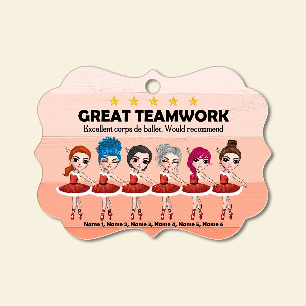 Ballet Great Teamwork Excellent Corps de Ballet Personalized Ornament - Ornament - GoDuckee