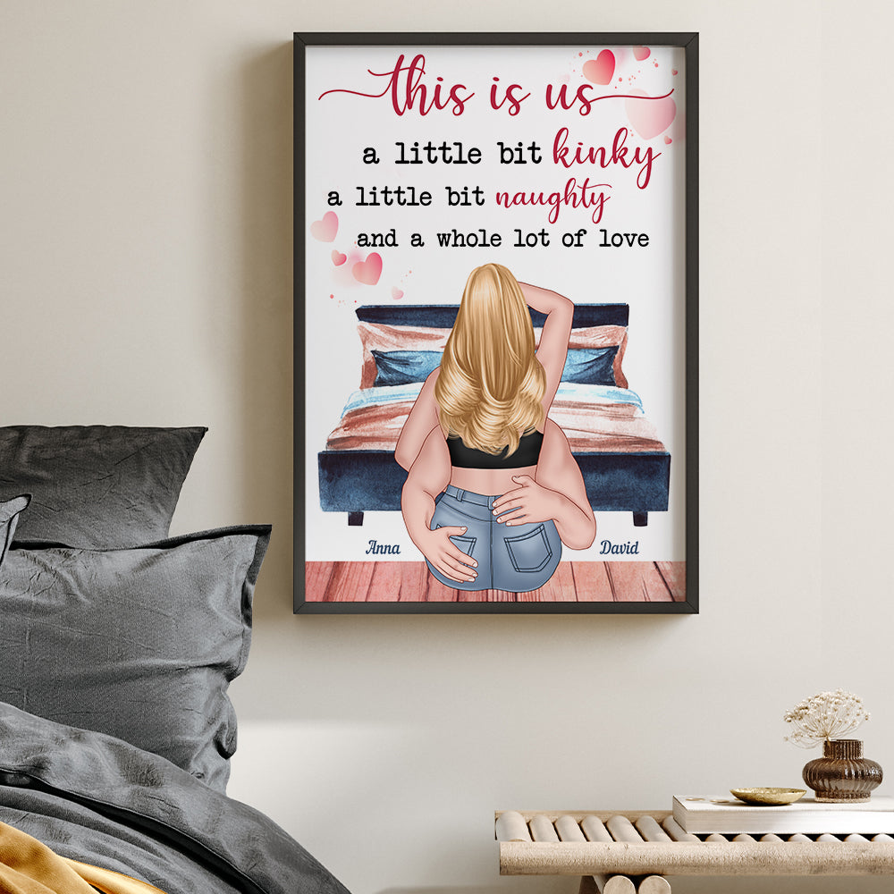 This Is Us A Little Bit Kindly Personalized Canvas Print- Couple Gift - Poster & Canvas - GoDuckee