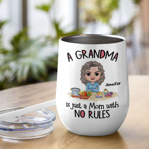 A Grandma Is Just A Mom With No Rules, Personalized Mug, Gift For Mom, Mother's Day Gift - Coffee Mug - GoDuckee