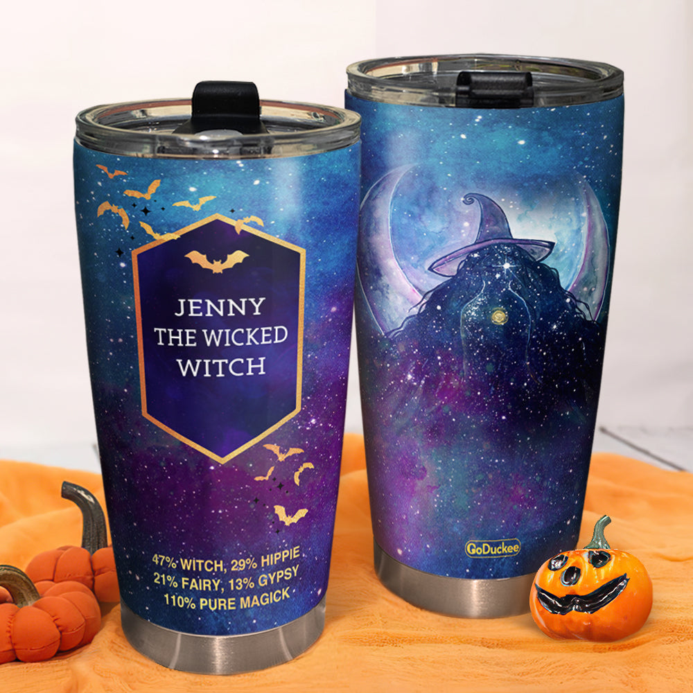 Personalized Witch Girl Tumbler, The Wicked Witch Universe, Halloween Gift for Girls - Tumbler Cup - GoDuckee