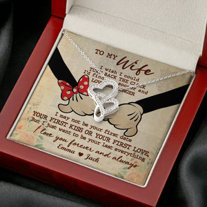Couple I'd Find You Sooner - Personalized Double Heart Necklace - Jewelry - GoDuckee