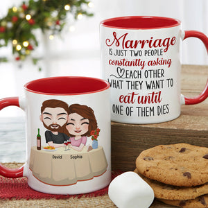 Marriage Is Just Two People, Personalized Tumbler, Gift For Couple - Coffee Mug - GoDuckee