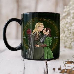 Couple Kissing 08HUHN051222TM Black Mug - Coffee Mug - GoDuckee