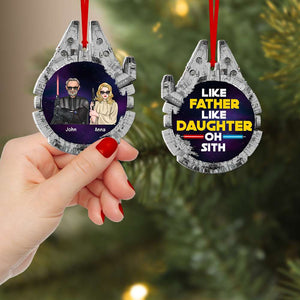 Like Father Like Daughter Oh Sith, Personalized Custom Shape Ornament, Gift For Family - Ornament - GoDuckee