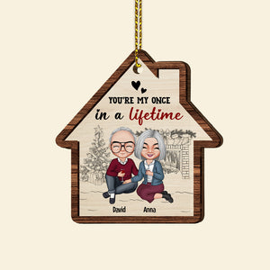 You're My Once In A Lifetime Personalized Old Couple, Christmas Tree Decor - Ornament - GoDuckee