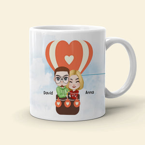 Falling In Love With You Is My Greatest Adventure - Personalized Couple Mug - Gift For Couple - Coffee Mug - GoDuckee