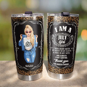 I Am A Girl - Personalized Tumbler Cup - Tumbler Cup - GoDuckee