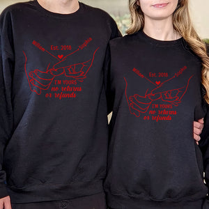 I'm Yours No Returns Or Refunds, Personalized Couple Matching Shirt - Shirts - GoDuckee