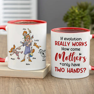 If Evolution Really Works, Gift For Mom, Personalized Mug, Mom And Kids Mug, Mother's Day Gift - Coffee Mug - GoDuckee