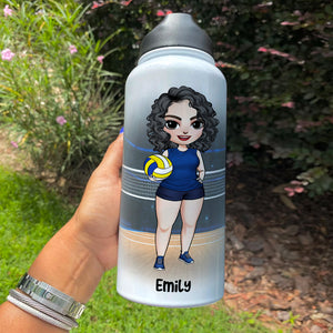 Personalized Female Volleyball Player Water Bottle - Volleyball Life Lessons - Water Bottles - GoDuckee