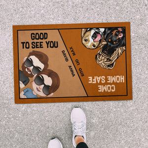 Good To See You, Personalized Doormat, Gift For Dog Lovers - Doormat - GoDuckee