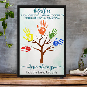 A Father... Love Always - Personalized Canvas Print - Poster & Canvas - GoDuckee