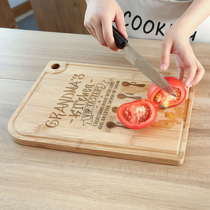 Grandma Kitchen VIP Tasters Personalized Engraved Cutting Board Shao-03qhqn240323 - Home Decor - GoDuckee