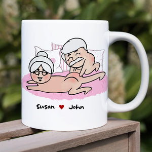 I Love You Then I Love You Still I Love To Touch Your Butt Personalized Funny Couple Mug, Gift For Couple - Coffee Mug - GoDuckee