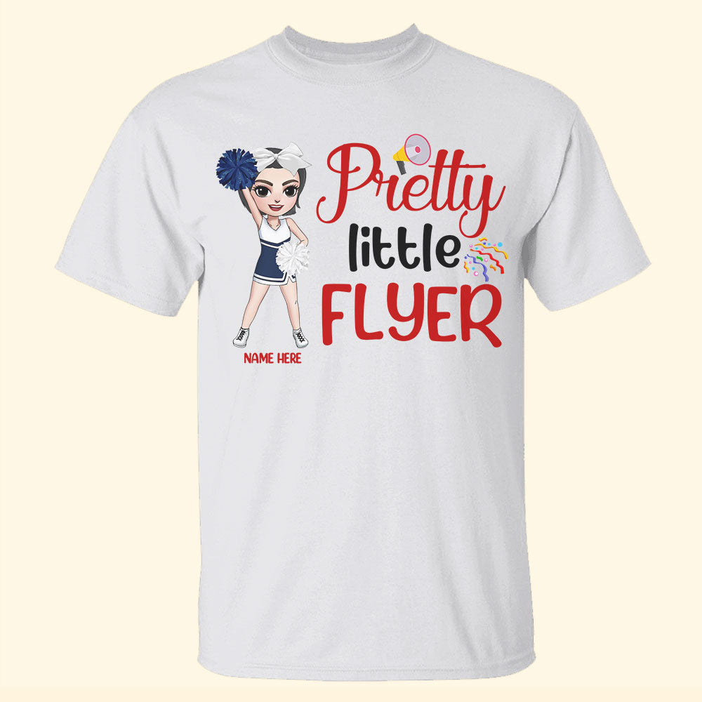 Cheerleading Pretty Little Flyer Personalized Shirts - Shirts - GoDuckee