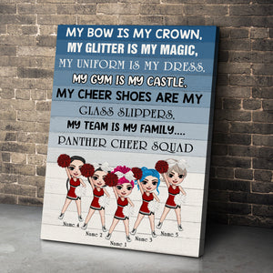 Personalized Cheerleading Girl Poster - My Bow Is My Crown - Poster & Canvas - GoDuckee