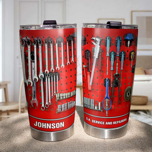 Mechanic Many Tools On Box - Personalized Tumbler Cup - Tumbler Cup - GoDuckee