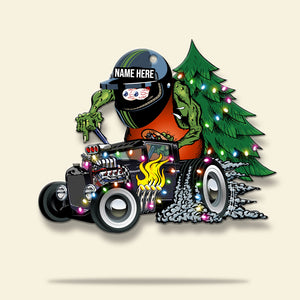 Hot Rod - Personalized Christmas Ornament - Gifts for Drag Racer - Hot Rod Custom Kulture - Ornament - GoDuckee