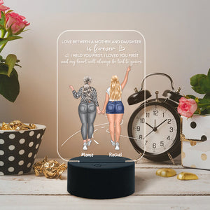 Love Between A Mother And Daughter Is Forever - Personalized Led Night Light - Led Night Light - GoDuckee