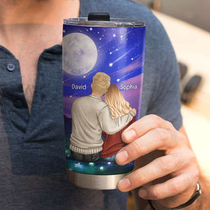 Couple You Are My Shooting Star Because Everything I've Ever Wished For, Personalized Tumbler - Tumbler Cup - GoDuckee