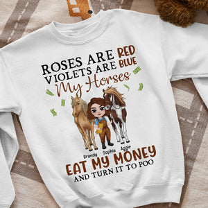 Roses Are red Violets Are Blue My Horses, Bestfriend T-shirt Hoodie Sweatshirt - Shirts - GoDuckee