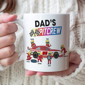 Dad's Personalized Racing Mug, Gift For Father, Grandpa - Coffee Mug - GoDuckee