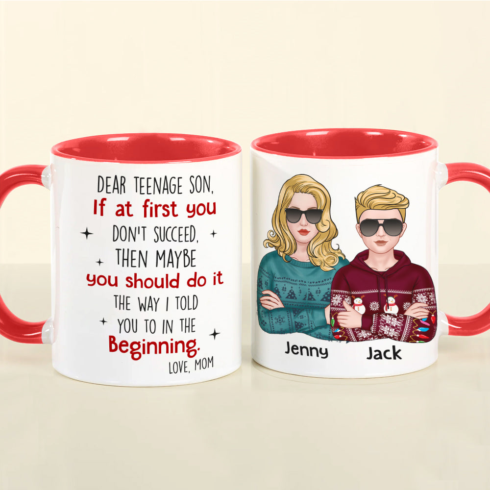 You Should Do It The Way I Told You To In The Beginning - Personalized Mom And Son Mug - Christmas Gift - Coffee Mug - GoDuckee
