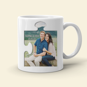 Thank You For Being A Piece Of My Life, Personalized White Mug - Upload Image - Coffee Mug - GoDuckee