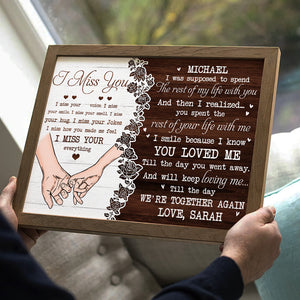 I Miss Your Everything Personalized Canvas Printed, Memorial Gift - Poster & Canvas - GoDuckee