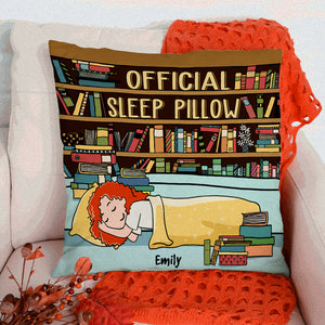 Book Girl Official Sleep Pillow - Personalized Pillow - Pillow - GoDuckee