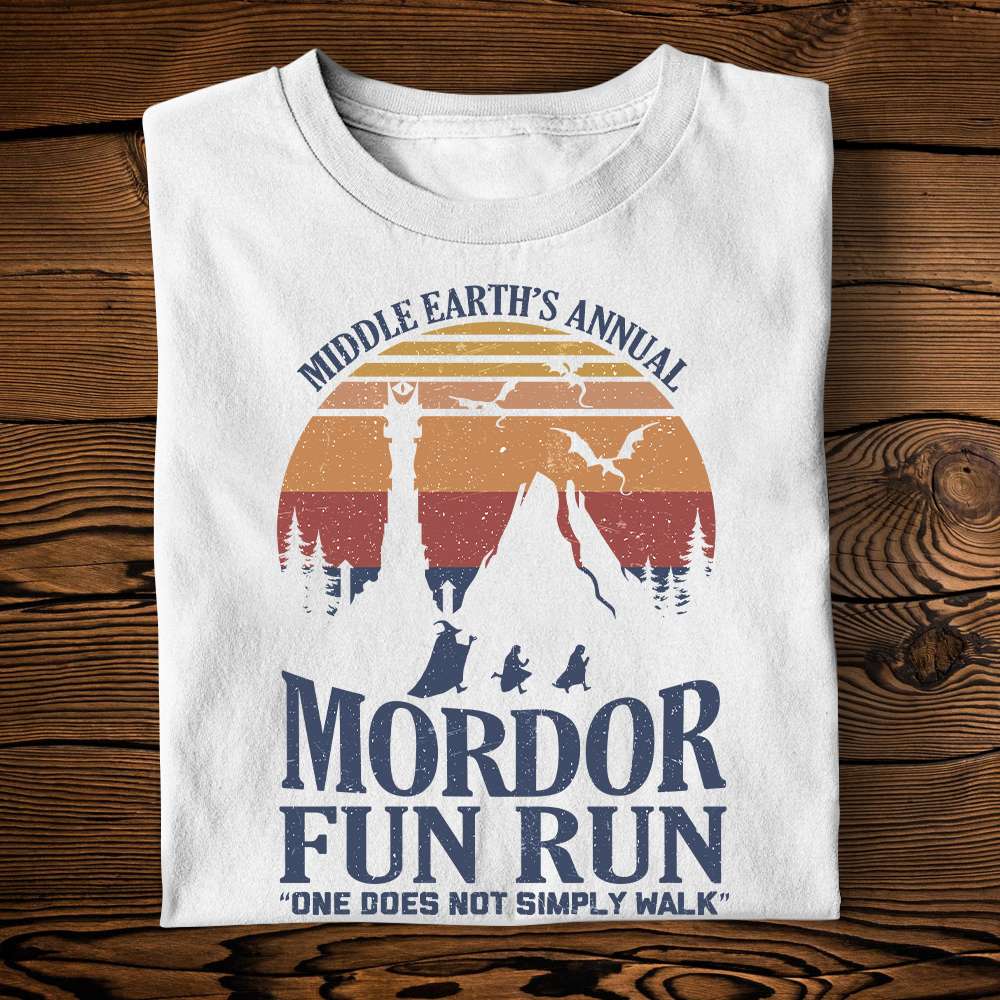Book Middle Earth's Annual Fun Run - Shirts - Shirts - GoDuckee