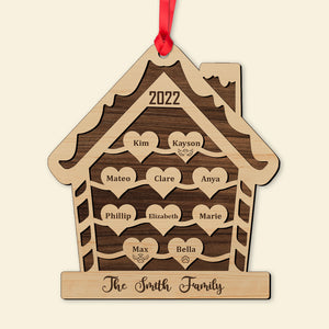 Personalized Family Ornament, Christmas Tree Decor - Ornament - GoDuckee