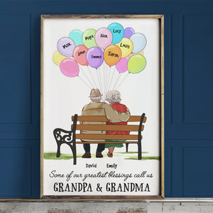 Some Of Our Greatest Blessings Call Us, Old Couple Canvas Poster - Poster & Canvas - GoDuckee