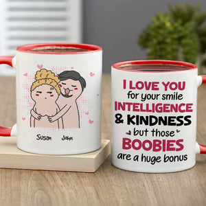 I Love You For Your Smile Intelligence And Kindness, Personalized Mug, Wine Tumbler, Accent Mug - Coffee Mug - GoDuckee