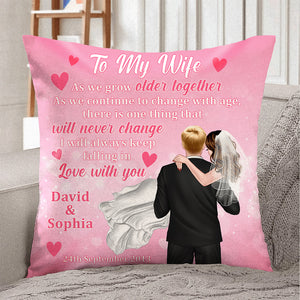 Keep Falling In Love With You, Personalized Square Pillow, Romantic Couple Pillow, Gift For Wife/Husband - Pillow - GoDuckee