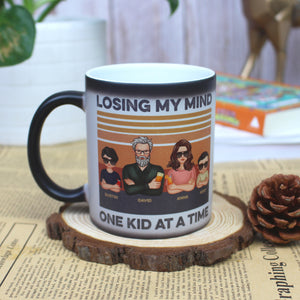 Losing My Mind One Kid At A Time - Personalized Magic Mug - Magic Mug - GoDuckee