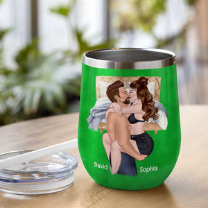 Let The Shenanigans Begin, Personalized Tumbler, Gifts For Naughty Couple - Wine Tumbler - GoDuckee