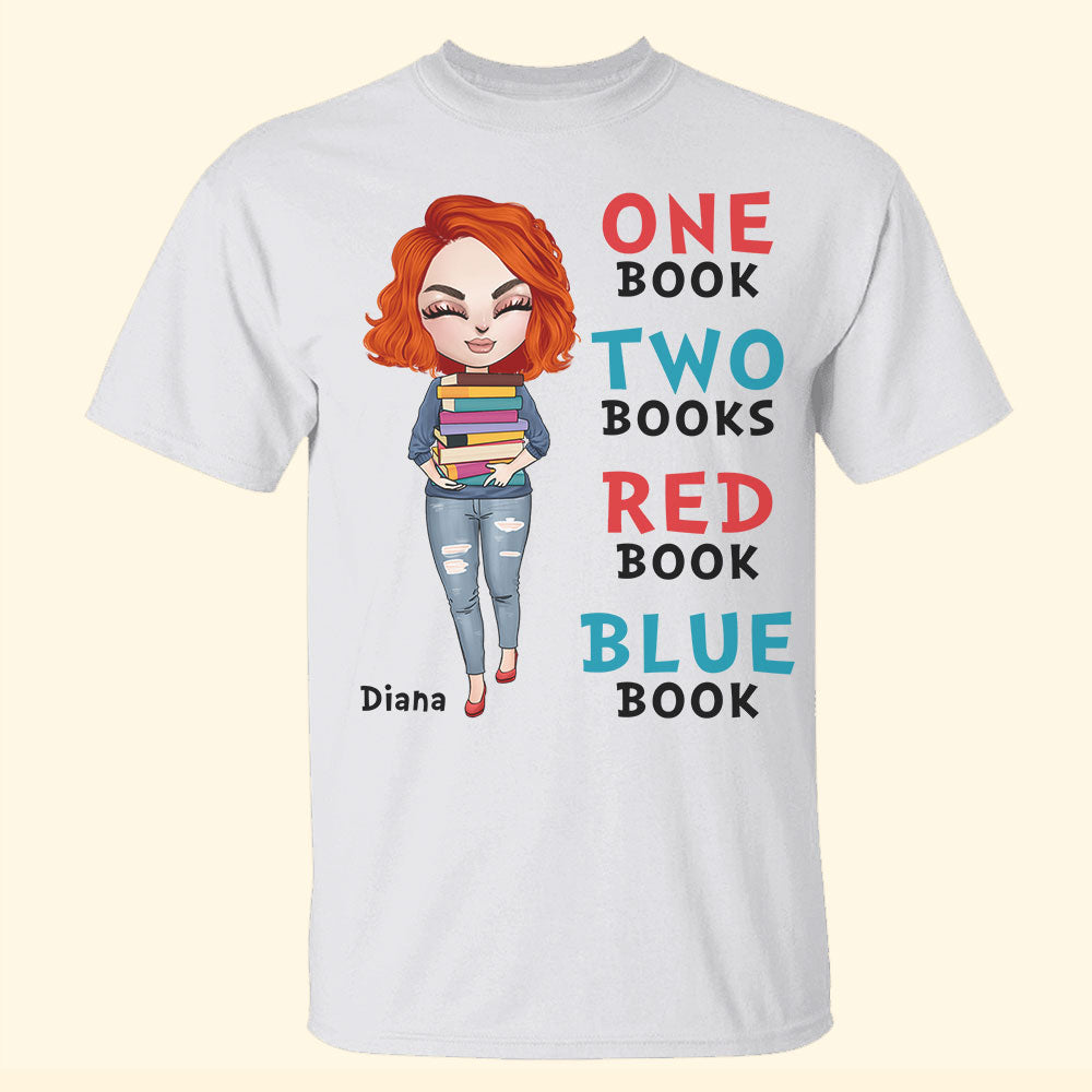 Book One Book Two Book Red Book Blue Book Personalized Shirts - Shirts - GoDuckee