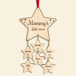 Mommy's Littler Starts Personalized Special Wood Ornament, Gift For Mother - Ornament - GoDuckee