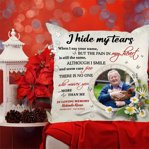 I Hide My Tears When I Say Your Name But The Pain In My Heart, Window Heaven Square Pillow - Pillow - GoDuckee