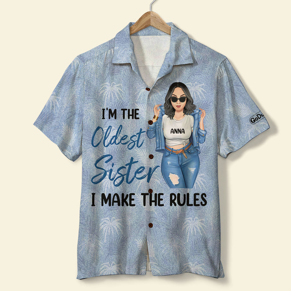Personalized Sister Hawaiian Shirts Older, Middle And Youngest