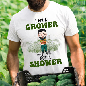I Am A Grower Not A Shower- Gift For Farmers -Personalized Shirt- Farmer Shirt - Shirts - GoDuckee