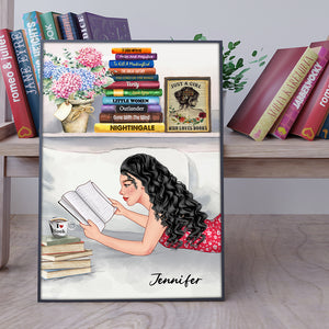 Just A Girl Who Loves Books, Personalized Poster, Gift For Book Lover - Poster & Canvas - GoDuckee