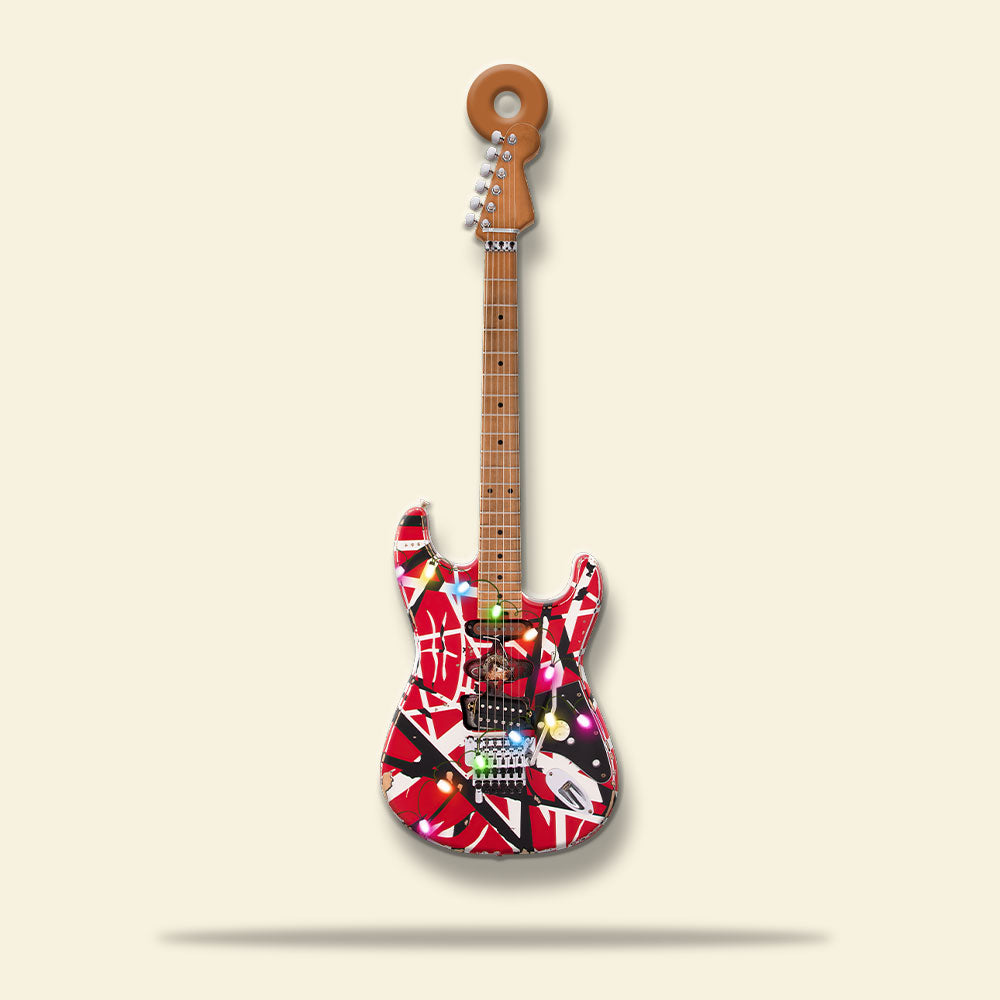 Electric Guitar Personalized Christmas Ornament Gift For Guitar Lovers - Ornament - GoDuckee