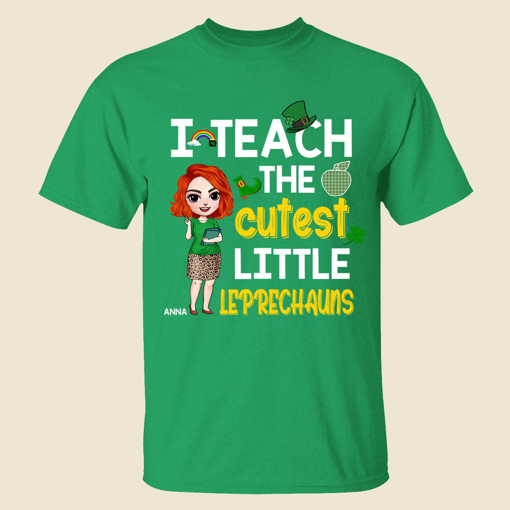 Teacher I Teach The Cutest Little Leprechauns Personalized Shirts - Shirts - GoDuckee