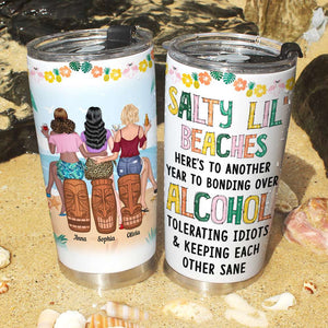 Salty Lil' Beaches, Personalized Tumbler, Gift For Summer Friends - Tumbler Cup - GoDuckee