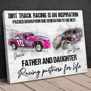Personalized Dirt Track Racing Wall Art - Dirt Track Racing Is An Inspiration dtracing2104 - Poster & Canvas - GoDuckee