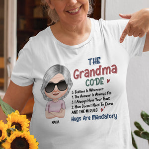 The Grandma Code, Personalized Shirt, Gift For Grandma - Shirts - GoDuckee